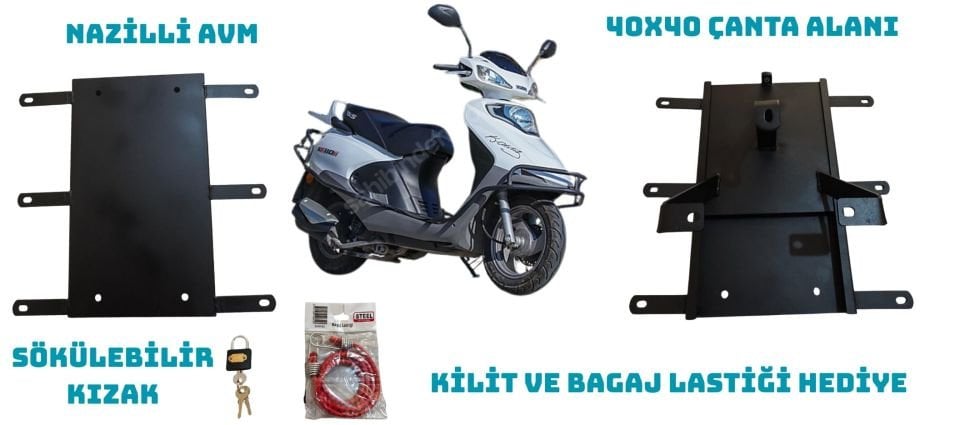 KUBA XF 110 KURYE PAKET ÇANTA DEMİRİ