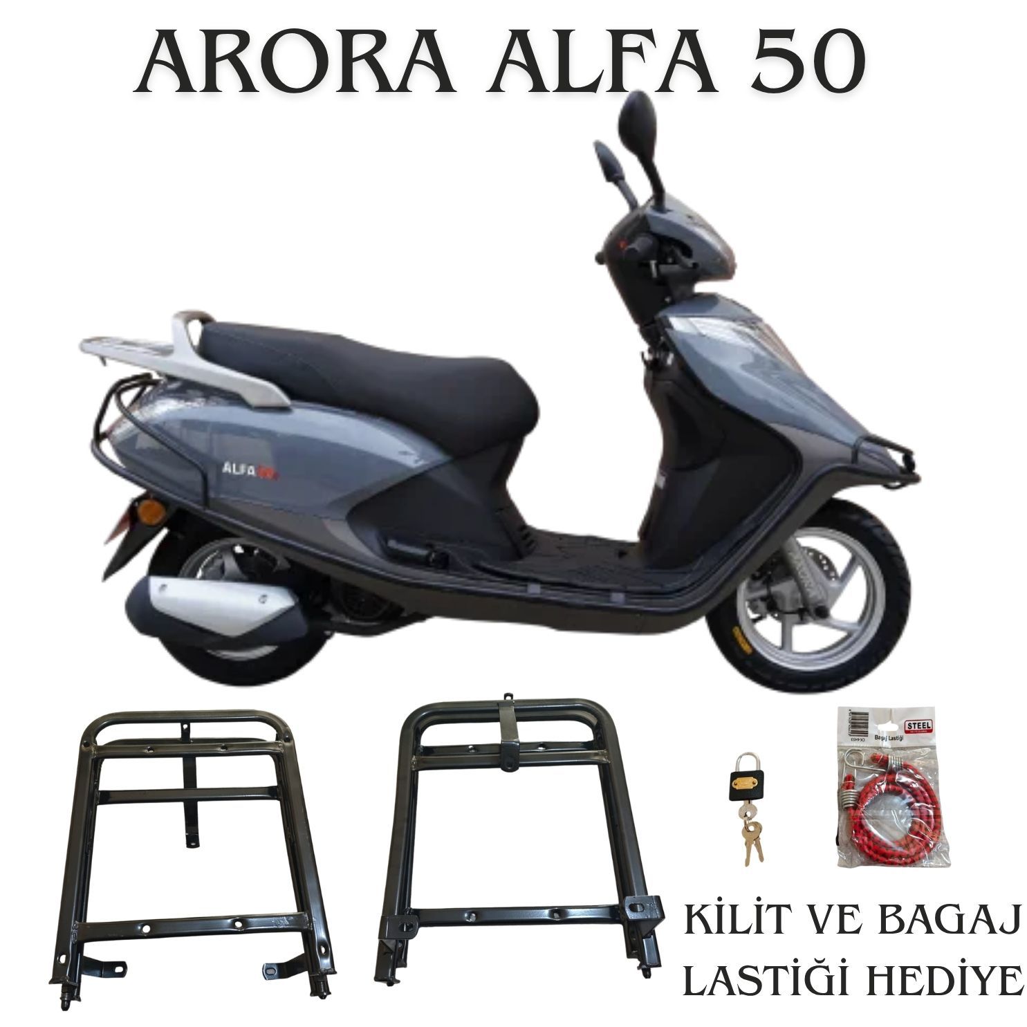 ARORA ALFA 50 KIZAKLI KURYE PAKET ÇANTA DEMİRİ