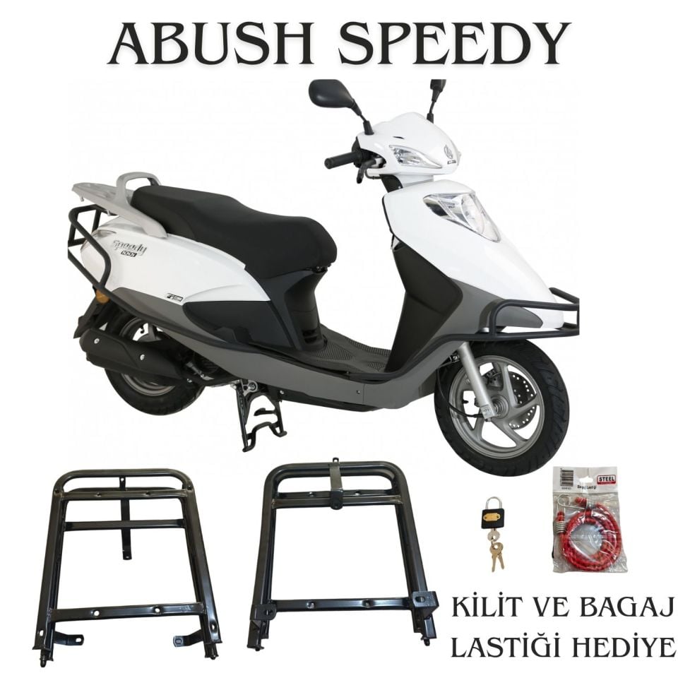 ABUSH SPEEDY 110 VE 125 KIZAKLI KURYE PAKET ÇANTA DEMİRİ