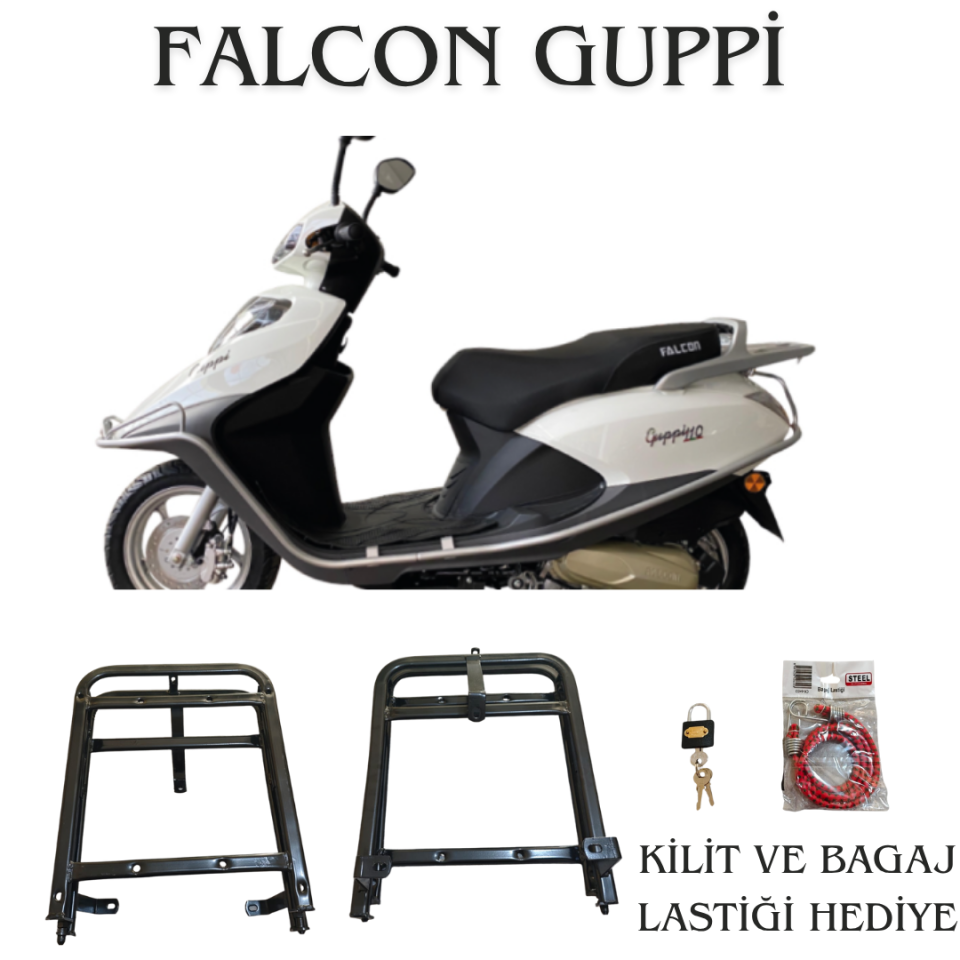 FALCON GUPPİ KIZAKLI KURYE PAKET ÇANTA DEMİRİ