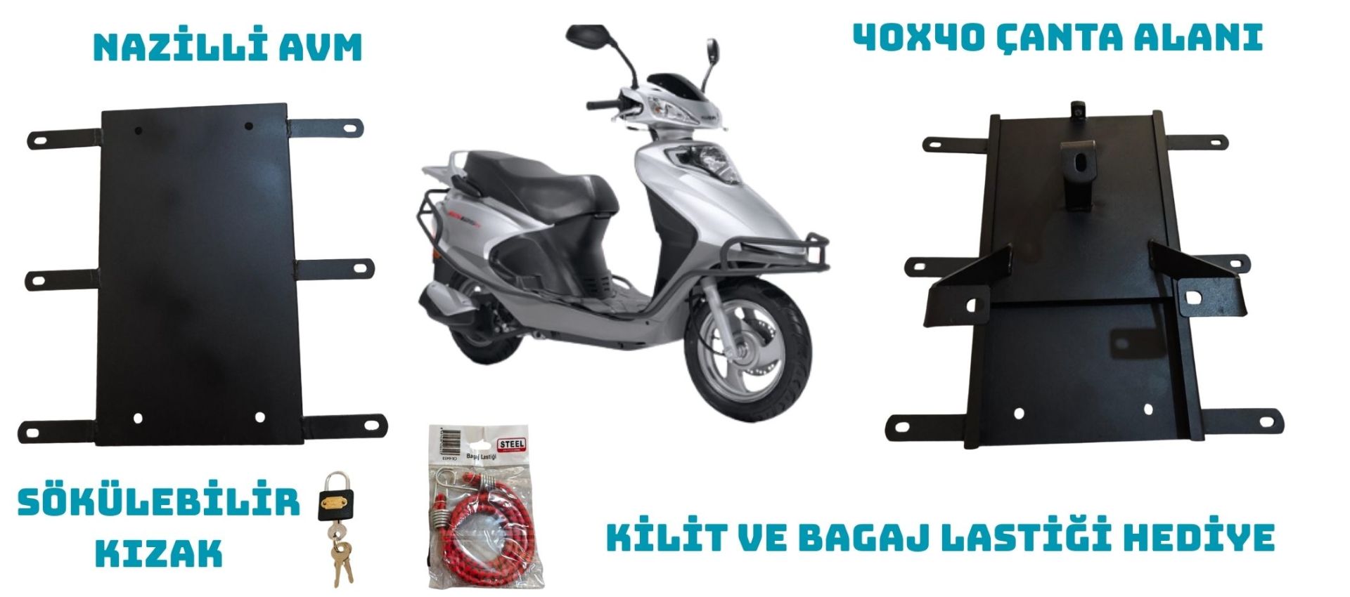 KUBA GS 125 KIZAKLI KURYE PAKET ÇANTA DEMİRİ