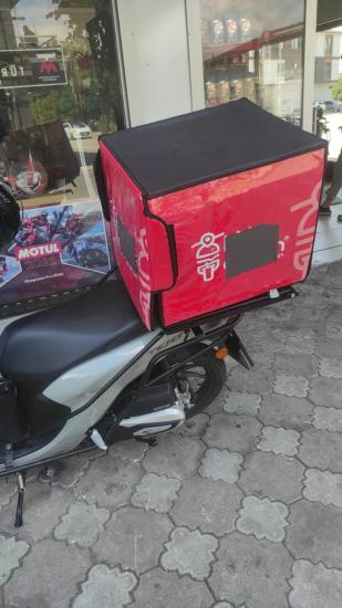 HONDA DİO DAMPERLİ KURYE PAKET ÇANTA DEMİRİ