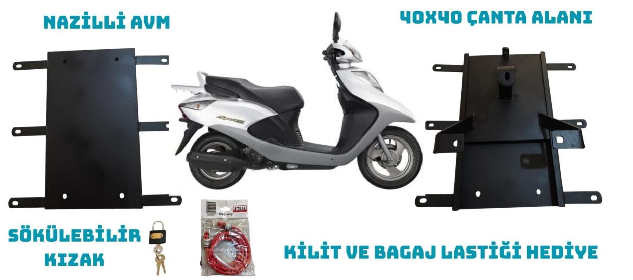 HONDA SPACY VE SPACY ALPHA KIZAKLI KURYE PAKET ÇANTA DEMİRİ