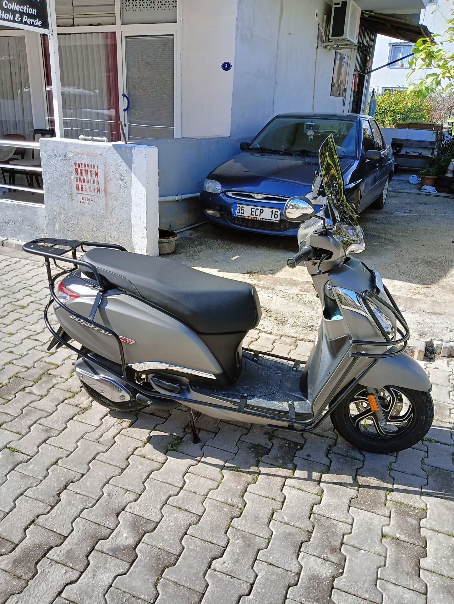 TVS JÜPİTER 125 ÇANTA DEMİRİ(KORUMA OLMADAN TAKİLMAZ)