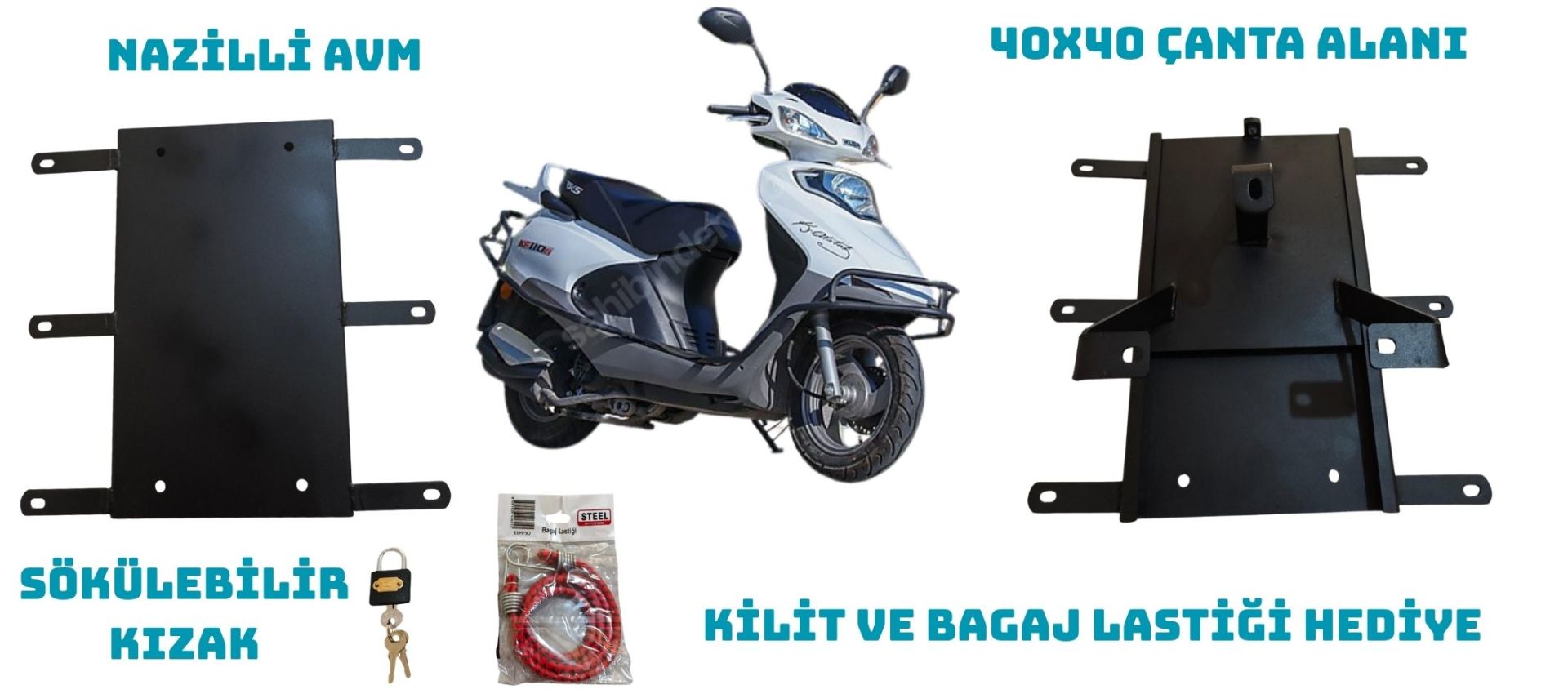 KUBA XF 110 KURYE PAKET ÇANTA DEMİRİ